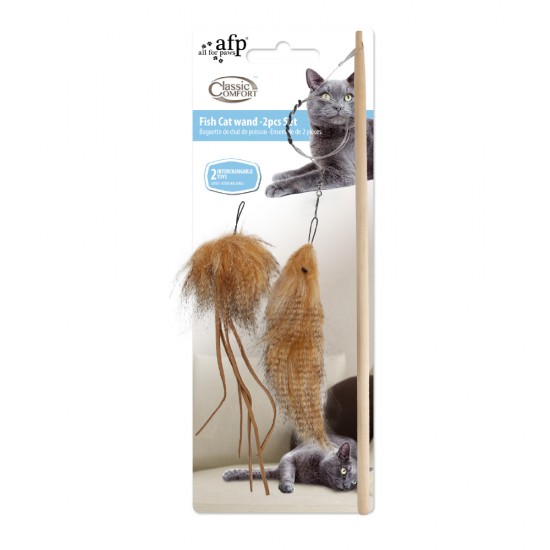 AFP Παιχνίδι Γάτας classic comfort Fish Wand 2pcs