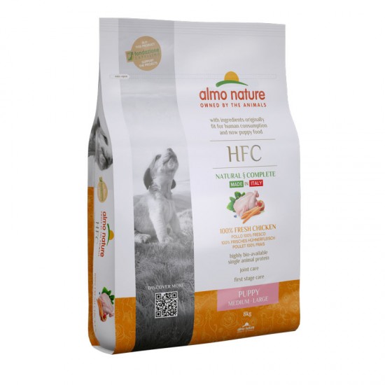 Almo Nature HFC M-L Puppy Chicken, 8kg