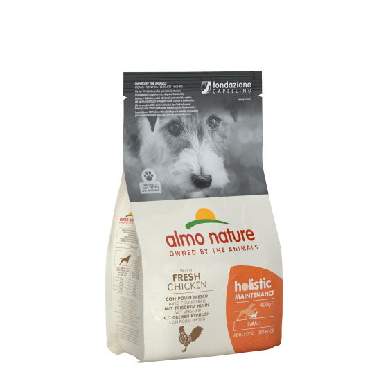 ALMO NATURE HOLISTIC dry dogfood, S Chicken, 400g