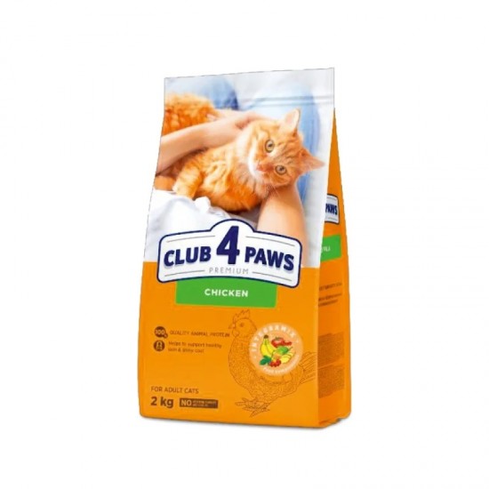 CLUB4PAWS Adult με Κοτόπουλο 2 kg