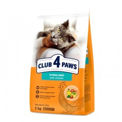 CLUB4PAWS Sterilized με Κοτόπουλο 2 kg