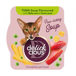 Delickcious Soup Tuna & Corn 80gr