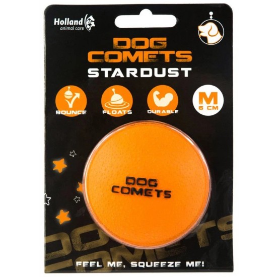 DOG COMETS - BALL STARDUST ORANGE SMALL 50 mm 