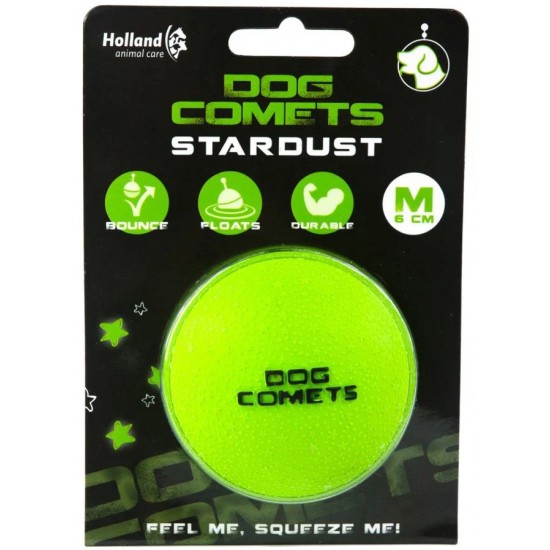 DOG COMETS - BALL STARDUST GREEN SMALL 50 mm 
