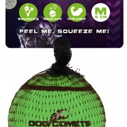 DOG COMETS - NEUTRON STAR TENNIS BALL WITH SQUEAKER M Green