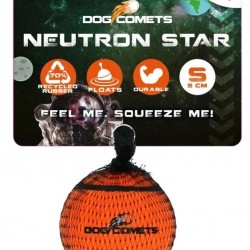 DOG COMETS - NEUTRON STAR TENNIS BALL WITH SQUEAKER S Orange