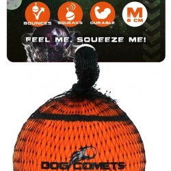 DOG COMETS - NEUTRON STAR TENNIS BALL WITH SQUEAKER M Orange