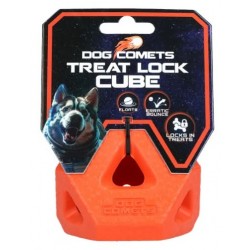 DOG COMETS - TREAT LOCK CUBE ORANGE 80mmx80mm 