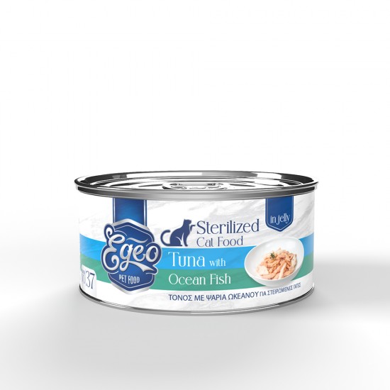 EGEO CAT STERILIZED ΦΙΛΕΤΟ ΤΟΝΟΥ ΜΕ ΨΑΡΙΑ ΤΟΥ ΩΚΕΑΝΟΥ ΣΕ ΖΕΛΕ 85gr