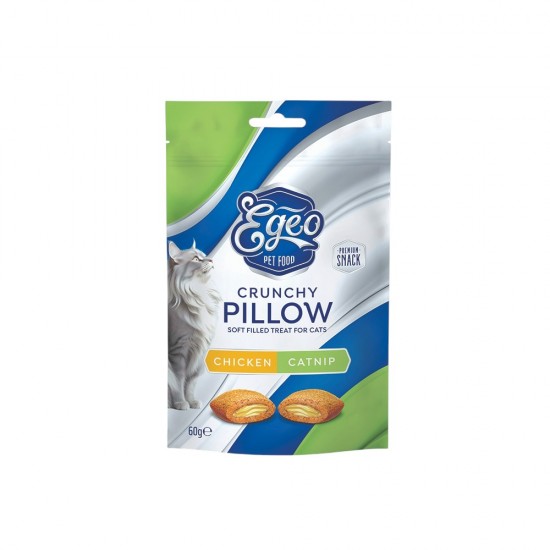 EGEO Crunchy Pillow Adult Κοτόπουλο με Catnip 60gr