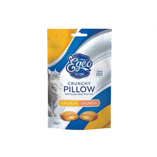  EGEO Crunchy Pillow Adult Κοτόπουλο με Σολομό 60gr
