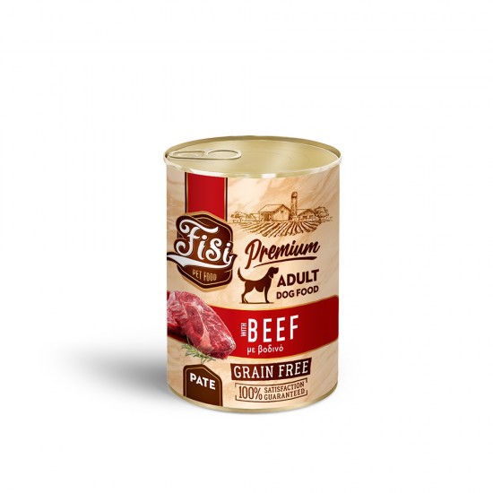 FISI DOG ADULT ΒΟΔΙΝΟ ΠΑΤΕ 400gr