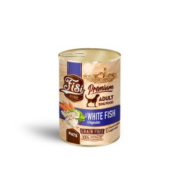 FISI DOG ADULT ΛΕΥΚΟ ΨΑΡΙ & ΛΑΧΑΝΙΚΑ ΠΑΤΕ 400gr