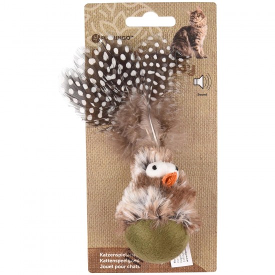 FLAMINGO - CT NATURA DELIGHT WOBBLER+SOUND BIRD MIX 11CM