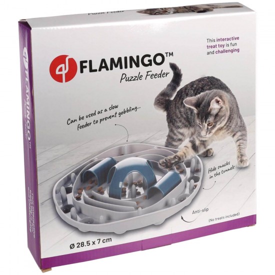 FLAMINGO - CT INTERACTIVE CAT TOY HANTO GREY/BLUE 28,5x7CM