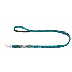 HUNTER - Adjustable leash Hilo 20/200, mesh, turquoise