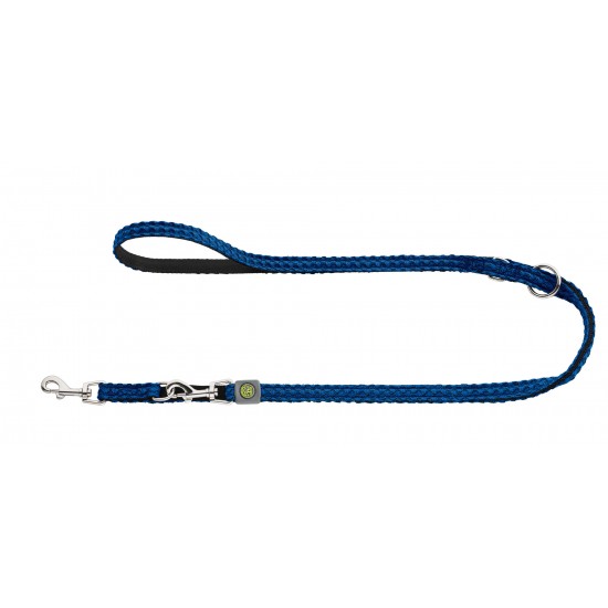 HUNTER - Adjustable leash Hilo 20/200 mesh, blue