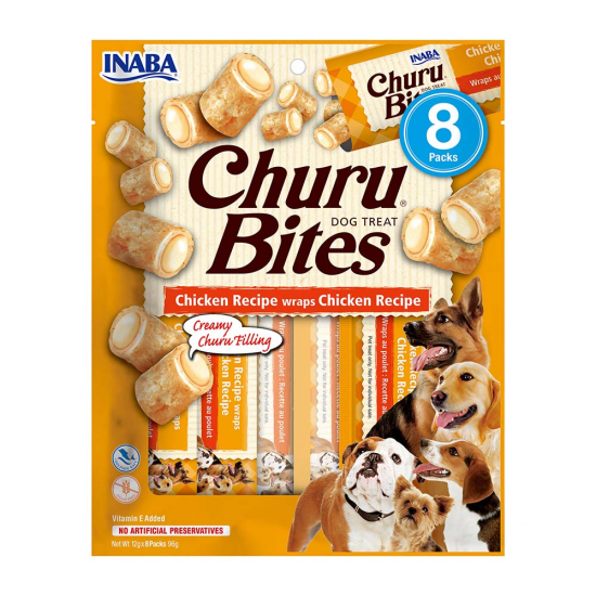 CHURU DOG BITES CHICKEN 96gr