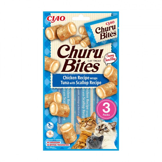 CHURU CAT BITES  ΚΟΤΟΠΟΥΛΟ, ΤΟΝΟΣ & ΧΤΕΝΙΑ 30 gr