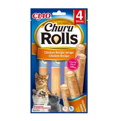 CHURU CAT ROLLS CHICKEN & TUNA & SCALLOPS 40gr