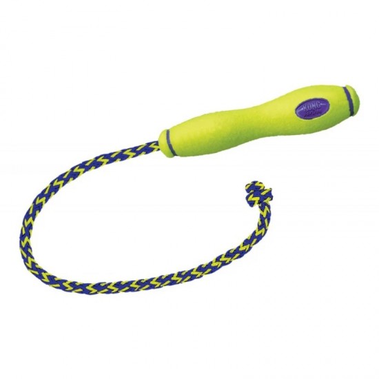 Kong Squeakair Stick Medium με σκοινί