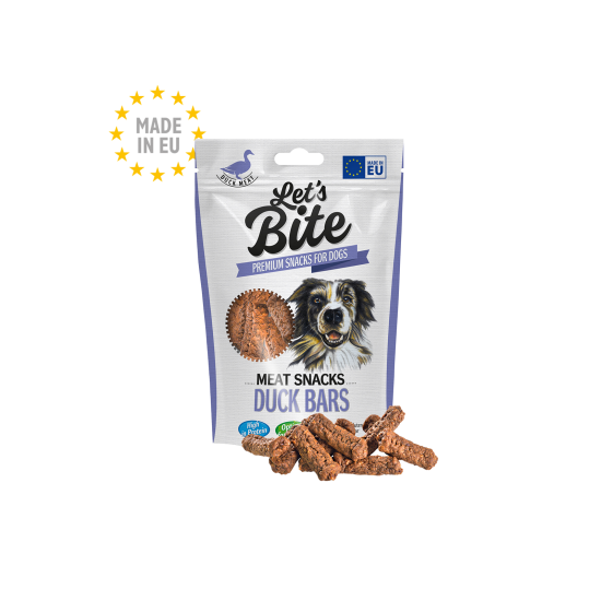 LET’S BITE MEAT SNACK DUCK BARS 80gr