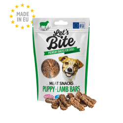 LET’S BITE MEAT SNACK PUPPY LAMB BARS 80gr