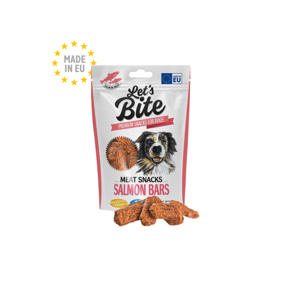 LET’S BITE MEAT SNACK SALMON BARS 80gr