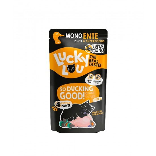 Lucky Lou SuperMono Πάπια (με BlueBerries & Πρασινόχειλο Μύδι) 125gr