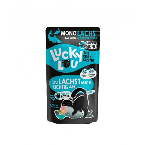 Lucky Lou SuperMono Σολομός (με Elderberries & Μαγιά Μπύρας) 120gr