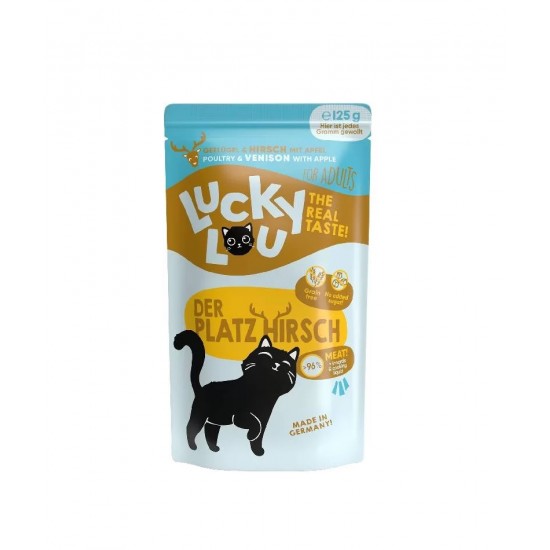 Lucky Lou LifeStage Adult Πουλερικά & Ελάφι (με Μήλο) 125gr