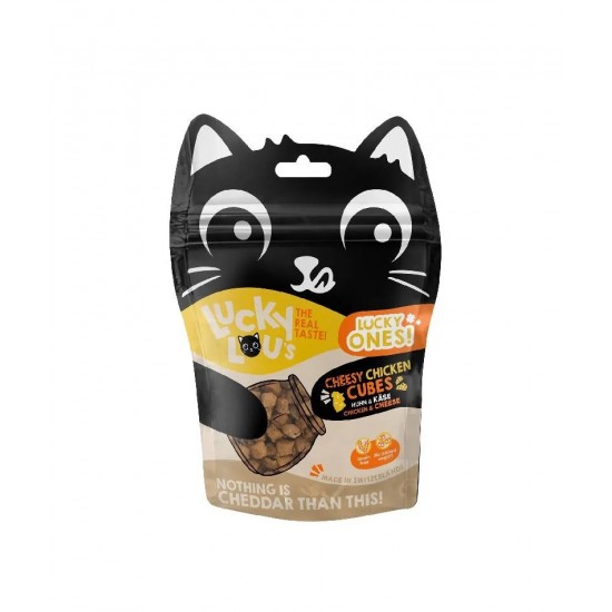 Lucky Lou Lucky Ones Cubes Κοτόπουλο & Τυρί 80gr