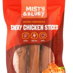 MISTY & BLUEY CHEWY CHICKEN STICKS 75gr