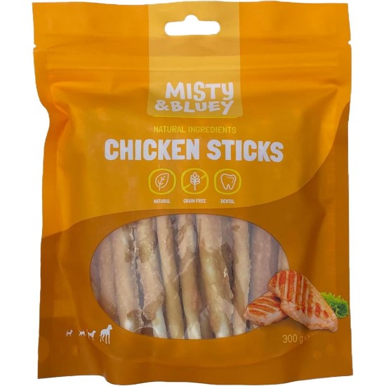 MISTY & BLUEY CHICKEN STICKS 300gr