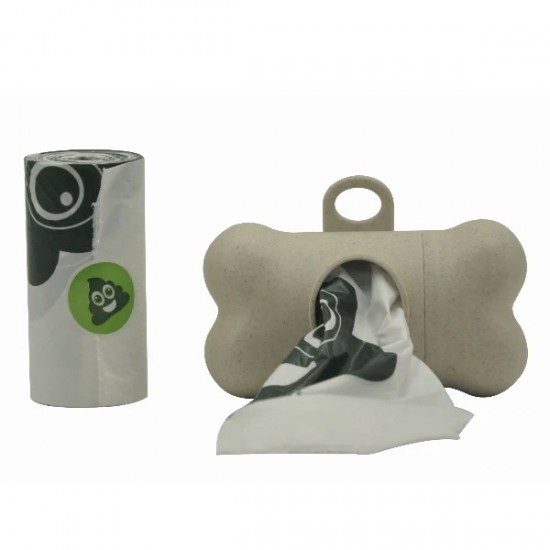 M-pets Bamboo Dispenser For Poop Bags 