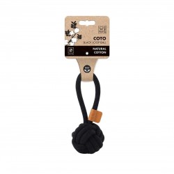 M-Pets Coto Black Loop Ball Παιχνίδι Σκύλου Σχοινί Από Φυσικό Βαμβάκι 11cm