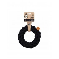 M-Pets Coto Black Ring Παιχνίδι Σκύλου Σχοινί Από Φυσικό Βαμβάκι 13cm