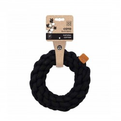 M-Pets Coto Black Ring Παιχνίδι Σκύλου Σχοινί Από Φυσικό Βαμβάκι 13cm