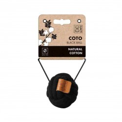 M-Pets Coto Black Ball Παιχνίδι Σκύλου Σχοινί Από Φυσικό Βαμβάκι 9,5cm