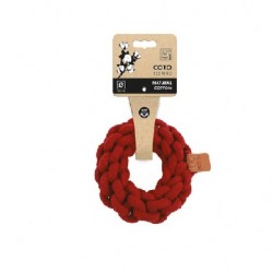 M-Pets Coto Red Ring Παιχνίδι Σκύλου Σχοινί Από Φυσικό Βαμβάκι 13cm