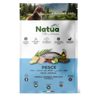 NATUA DRY CAT STERILIZED FISH 1,5kg & ΔΩΡΟ 1 ΚΟΝΣΕΡΒΑ NATUA 85 gr