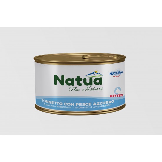NATUA KITTEN ΤΟΝΟΣ & ΣΑΡΔΕΛΑ ΣΕ ΖΕΛΕ 85gr