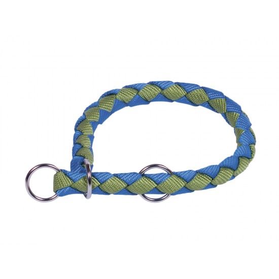 NOBBY-Πλεκτός Δίχρωμος Πνίχτης CORDA green/light blue L: 52-60cm; W: 18 mm