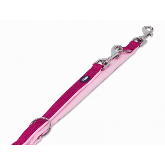 NOBBY-Λουρί Οδηγός CLASSIC PRENO raspberry/pink L: 200cm, W: 20/25mm