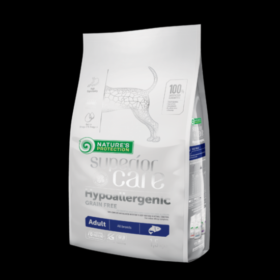 Nature's Protection HypoAllergenic Salmon Grain Free Adult All Breeds 1.5kg