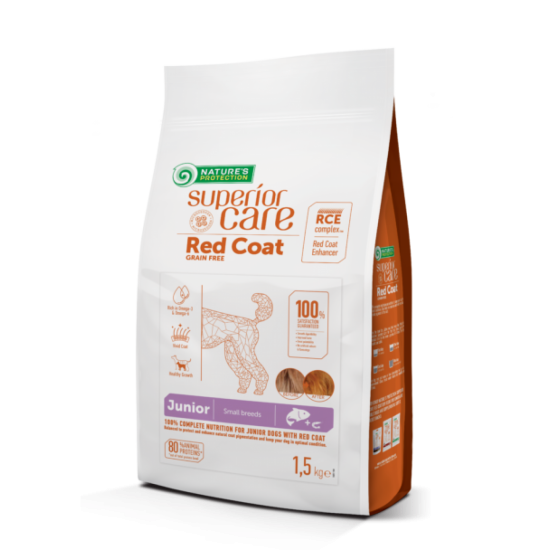 Nature's Protection Red Coat Salmon Grain Free Junior Mini 10kg