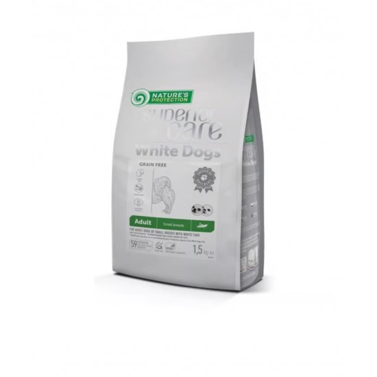 Nature's Protection White Dog Insect Grain Free Adult Mini 10kg