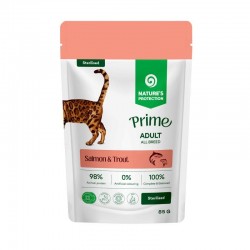  Nature’s Protection Prime Pounch Cat Sterilised Salmon & Trout 85gr