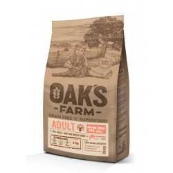 Oaks Farm Grain Free Small Adult Salmon-Krill 2kg