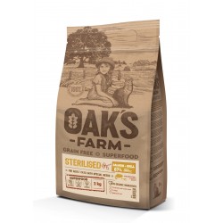 Oaks Farm Grain Free Cat Adult Sterilised Salmon-Krill 2kg